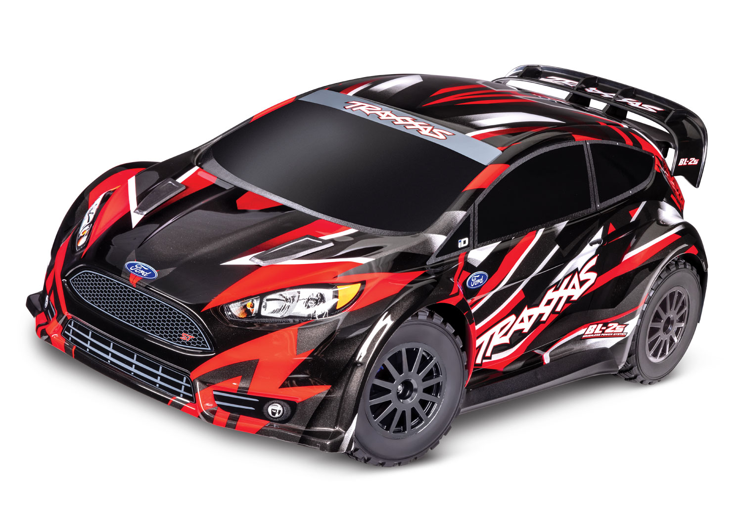 PACK ECO FORD FIESTA ST RALLY BRUSHLESS BL-2S ROUGE LIPO 2S 5800 MAH CHARGEUR TRAXXAS SAC OFFERT