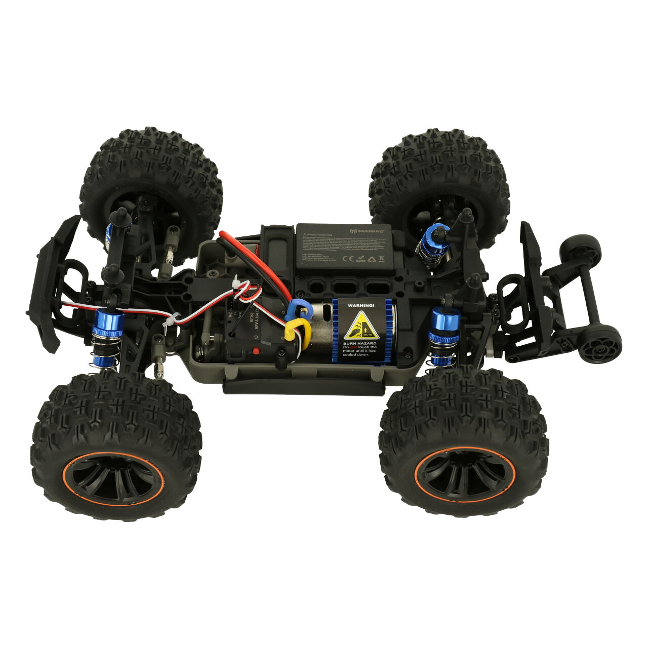 Hyper GO Fury Brushed Truggy Rc 1/16 vert et bleu