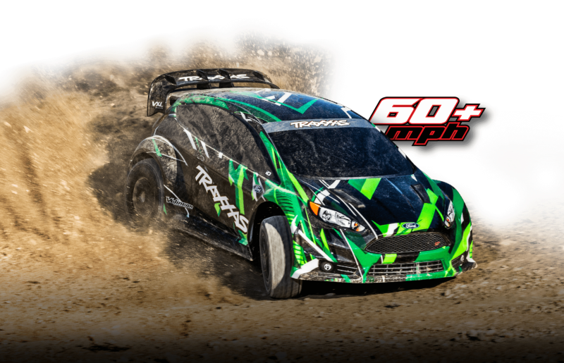 PACK ECO 100% RTR FORD FIESTA RALLY VXL BRUSHLESS CLIPLESS LIPO 2S 5800 MAH CHARGEUR TRAXXAS SAC OFFERT