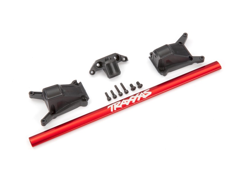 TRAXXAS 6730R KIT DE RENFORT CHASSIS LONG ROUGE – RUSTLER SLASH