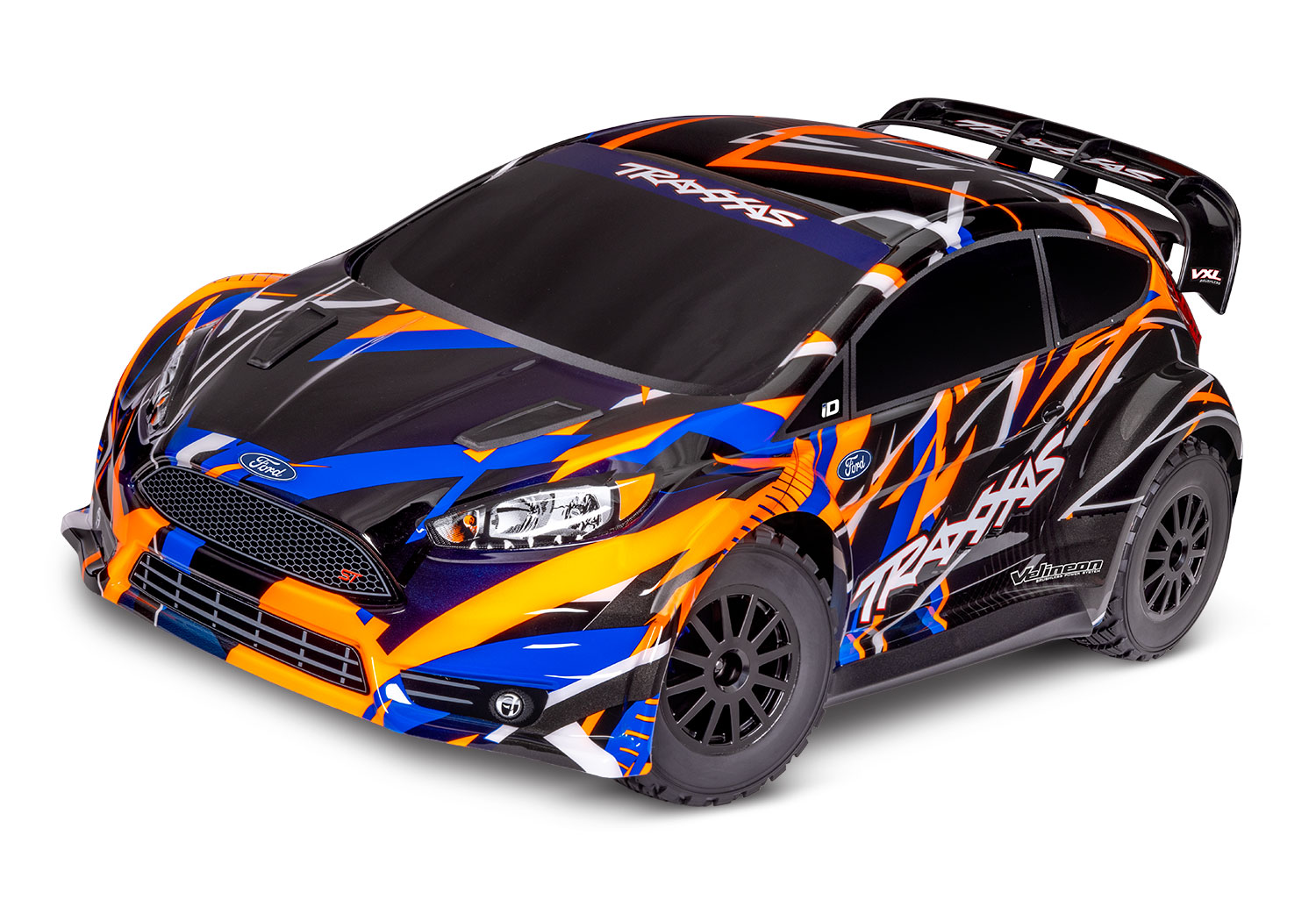 PACK ECO 100% RTR FORD FIESTA RALLY VXL BRUSHLESS CLIPLESS LIPO 2S 5800 MAH CHARGEUR TRAXXAS SAC OFFERT