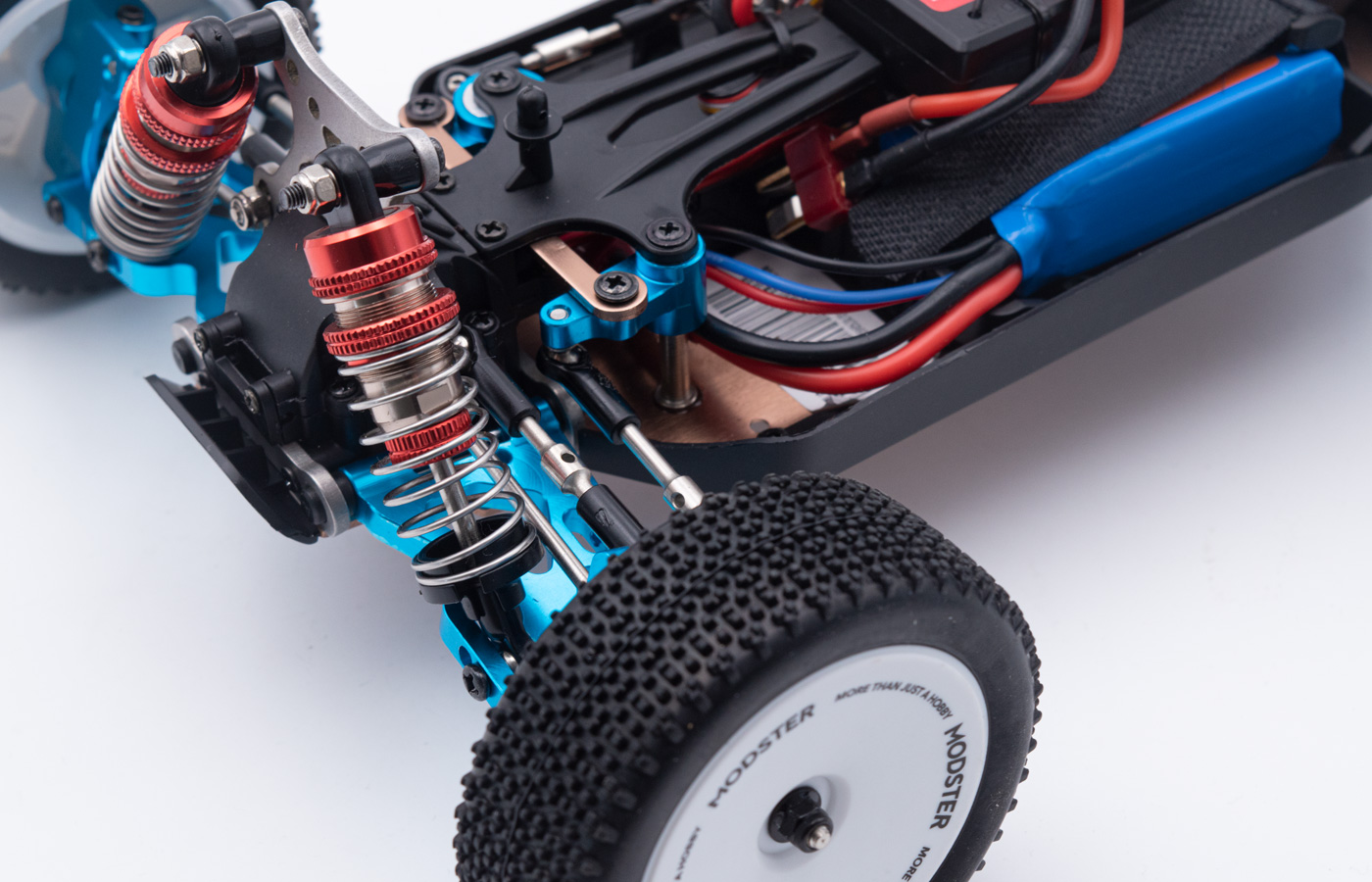 PACK MODSTER Mini Cito Buggy Brushed 4WD 1/14 RTR avec KIT FULL ALUMINIUM à installer