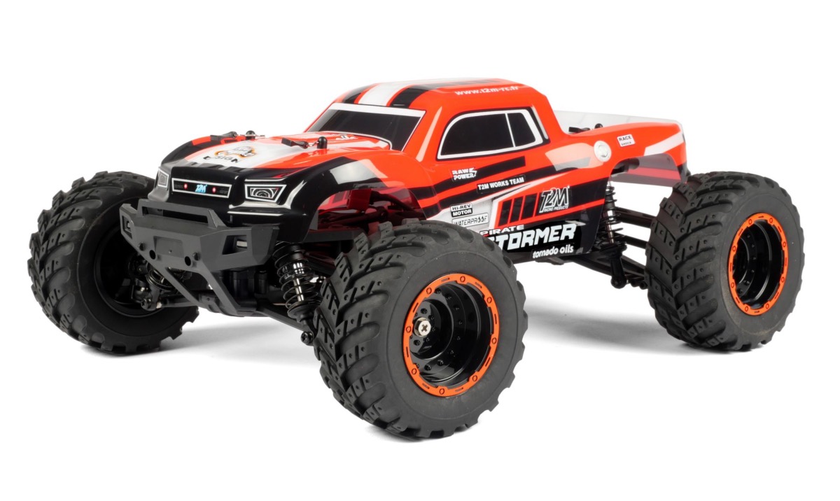 T2M monster truck rc électrique PIRATE STORMER 1/10 4 roues motrices 100%  RTR