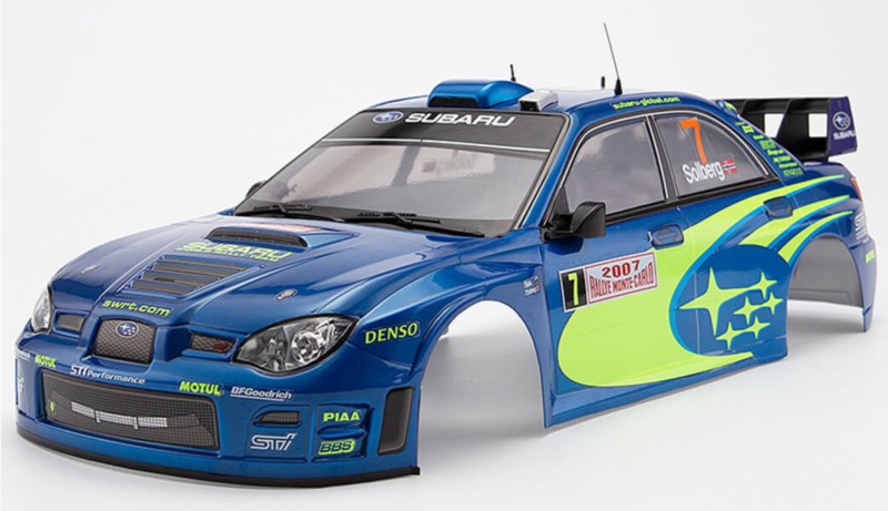 Carrosserie Subaru Impreza WRC 2007 190MM 1/10 déjà peinte avec décoration killerbody KB48762