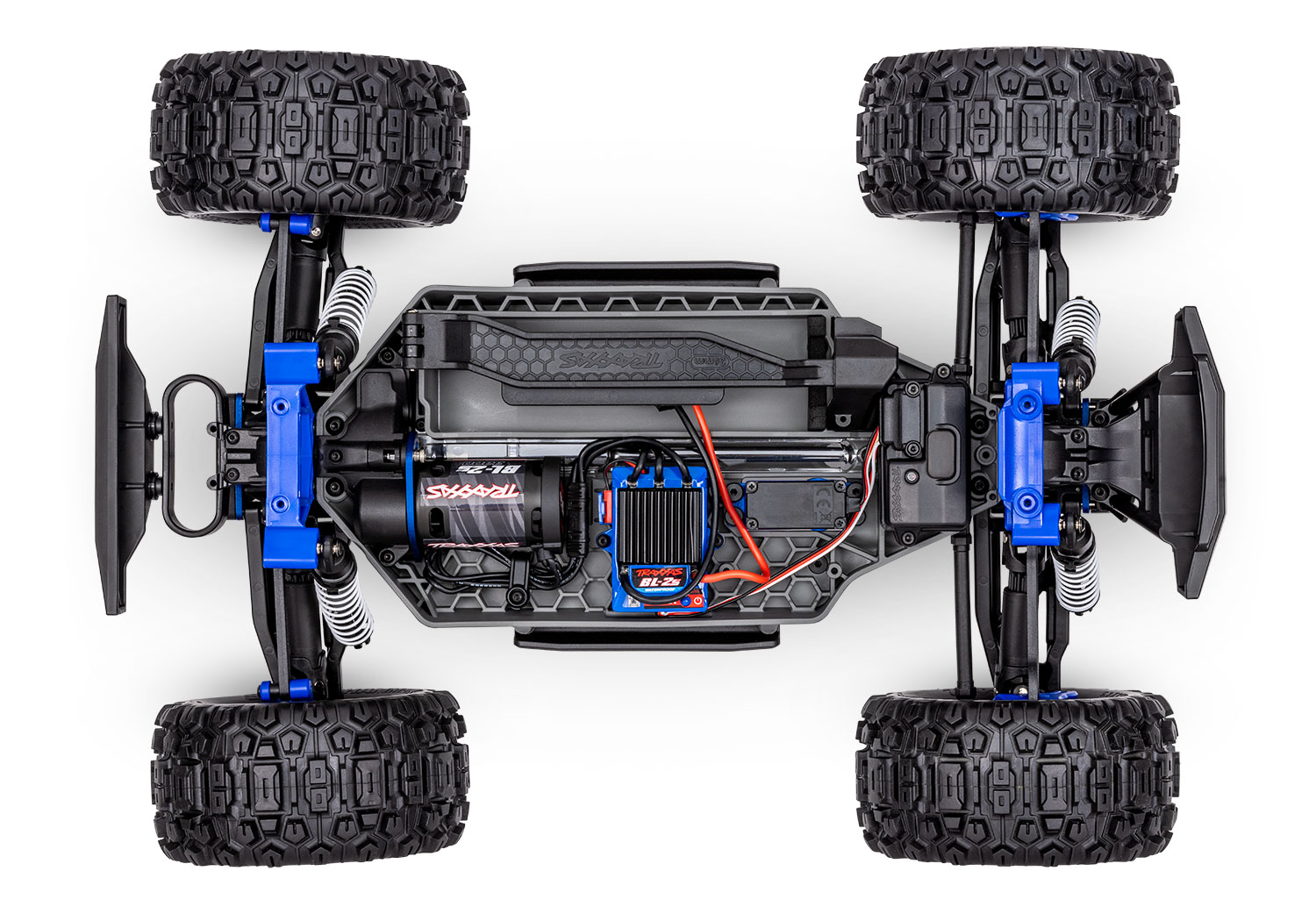 PACK ECO 100% RTR STAMPEDE 1/10 4X4 BRUSHLESS BL-2S BLEU LIPO 2S 5800 MAH CHARGEUR TRAXXAS SAC OFFERT