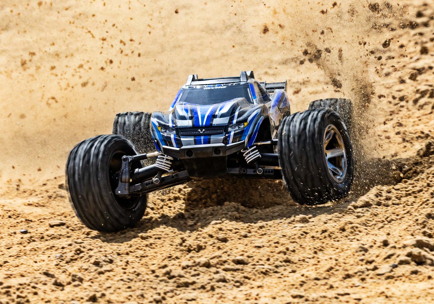 Nouveau TRAXXAS RUSTLER VXL 1/10 BRUSHLESS 4x4 TSM HD BLEU