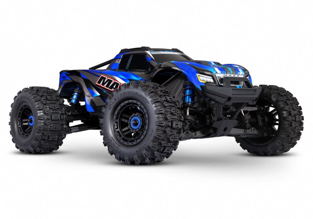 TRAXXAS MAXX 4X4 WIDEMAXX BRUSHLESS BLEU