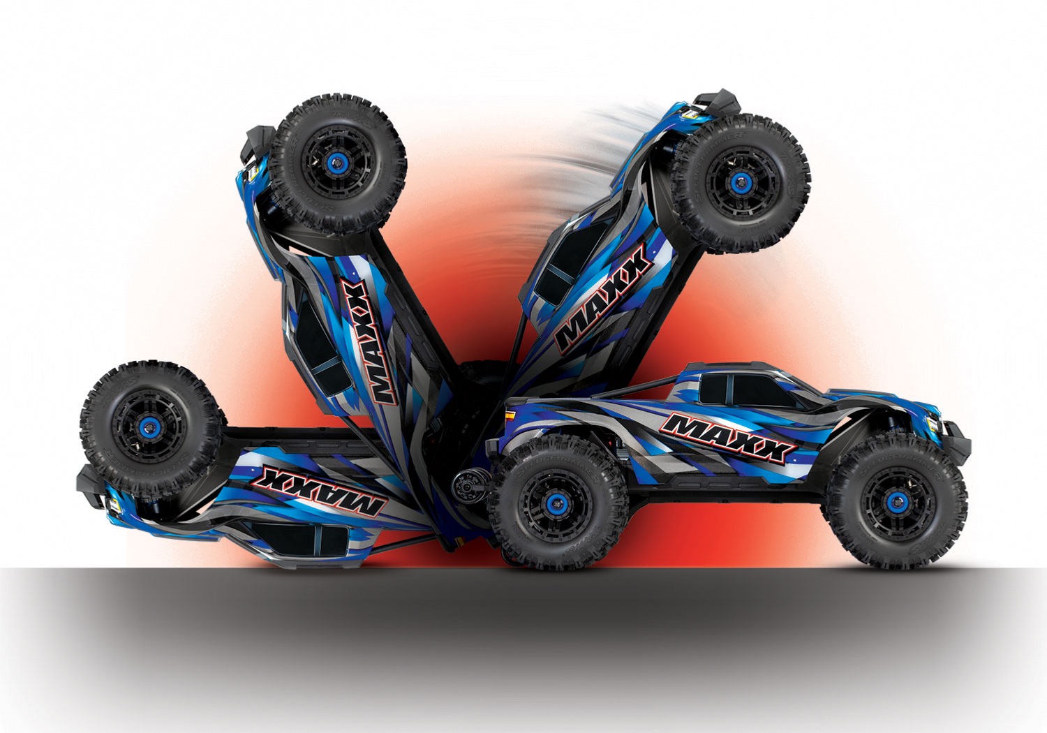 PACK ECO TRAXXAS MAXX 4X4 WIDEMAXX BRUSHLESS ROCK N ROLL 2 LIPO 4S CHARGEUR DOUBLE SAC OFFERT