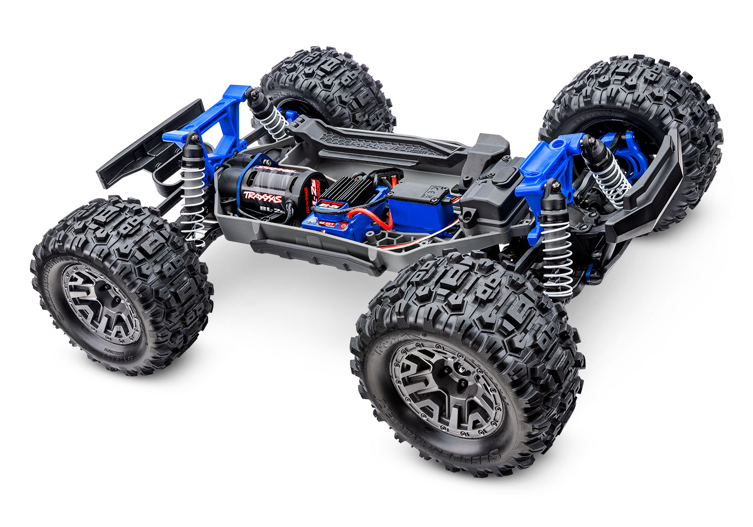 PACK ECO TRAXXAS STAMPEDE 1/10 4X4 BRUSHLESS BL-2S BLEU LIPO 2S CHARGEUR RAPIDE SAC OFFERT