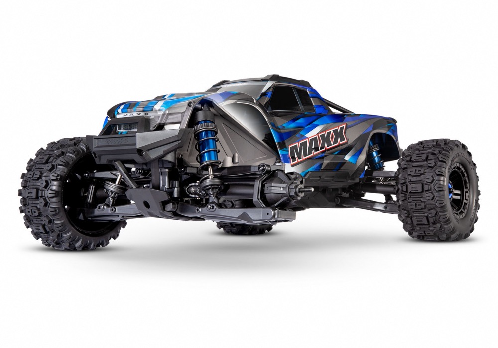 TRAXXAS MAXX 4X4 WIDEMAXX BRUSHLESS BLEU