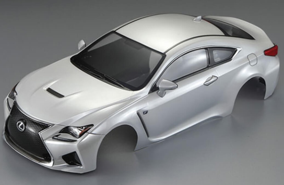 Carrosserie Lexus RC F 195MM blanche 1/10 déjà peinte avec décoration killerbody KB48648