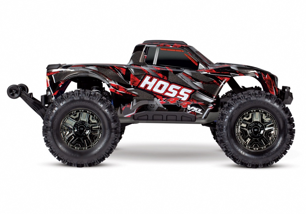 TRAXXAS HOSS 3S - 1/10 4x4- BRUSHLESS - TSM - ROUGE - SANS batterie&chargeur