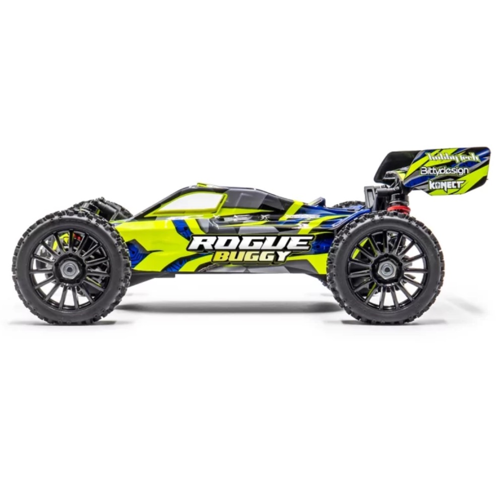 PACK ECO HOBBYTECH ROGUE BUGGY 1/8 BRUSHLESS JAUNE ACCUS ET CHARGEUR 100% RTR