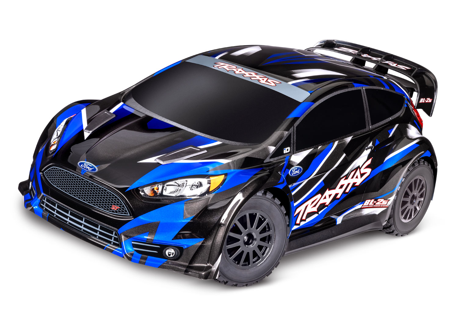 PACK ECO FORD FIESTA ST RALLY BRUSHLESS BL-2S BLEU LIPO 2S 5800 MAH CHARGEUR TRAXXAS SAC OFFERT