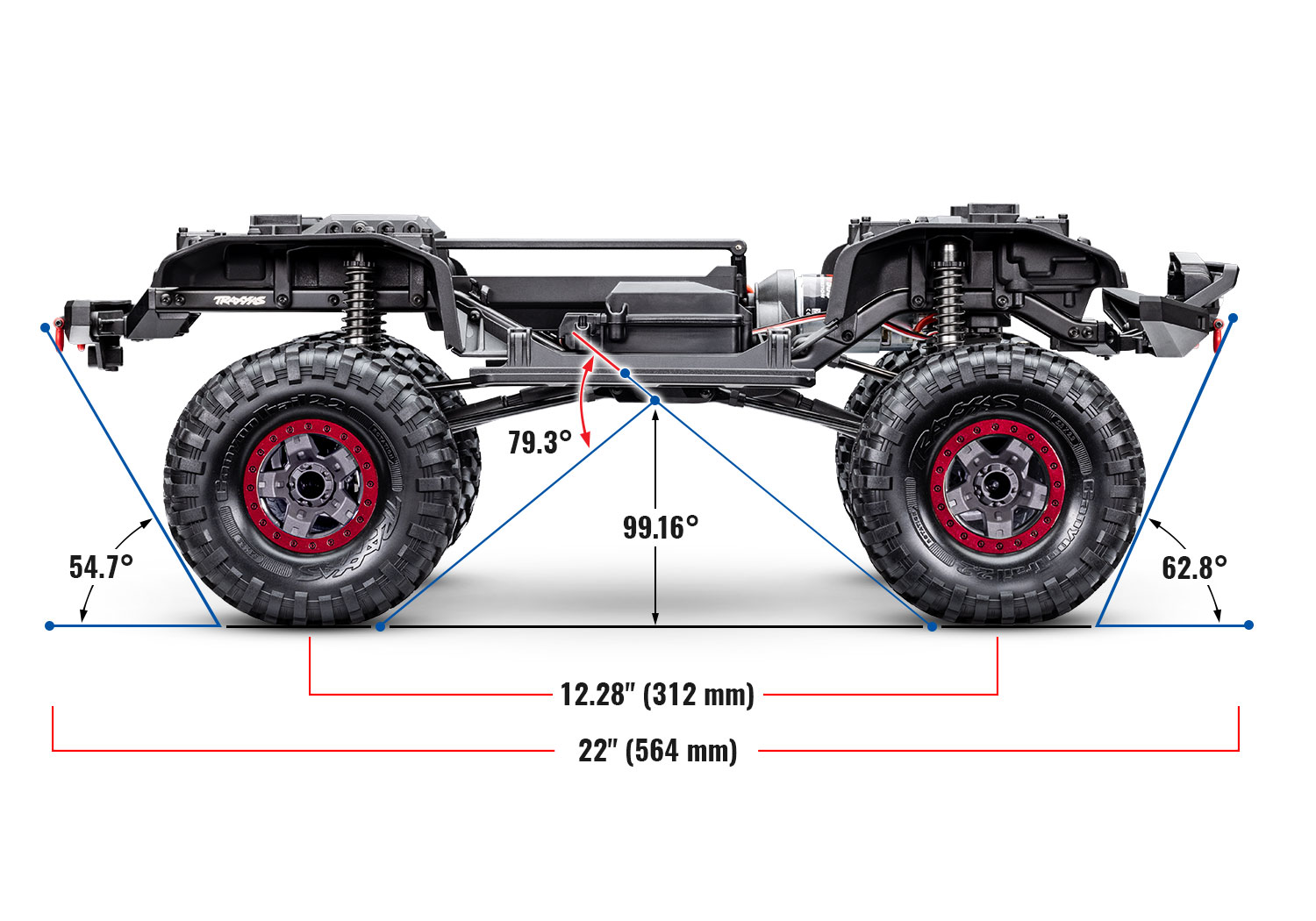 PACK ECO 100% RTR TRX-4 SPORT HIGH TRAIL ROUGE LIPO 2S 5800 MAH CHARGEUR TRAXXAS SAC OFFERT
